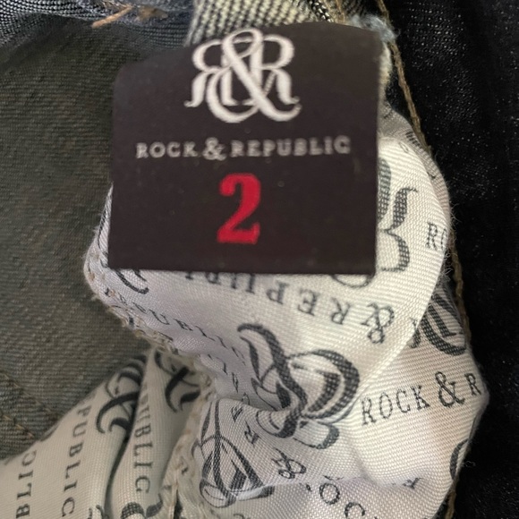 Rock & Republic Dark Wash Denim “Berlin”Jeans, size 2 - Picture 7 of 8